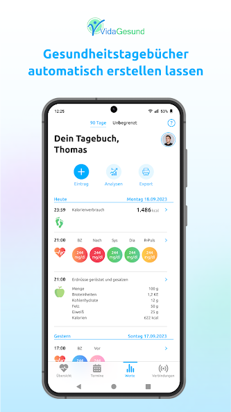 Diabetes-App + Blutdruck-App
