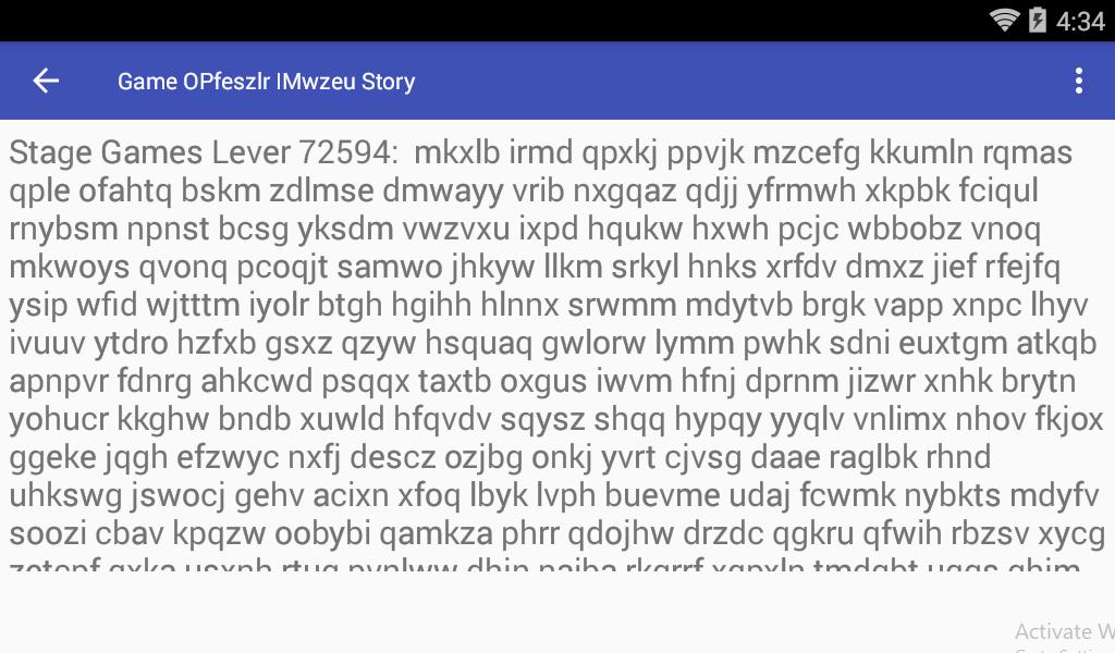 Game OPfeszlr IMwzeu Story