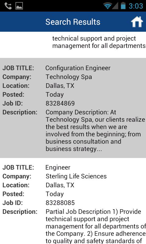 Engineer Job Search