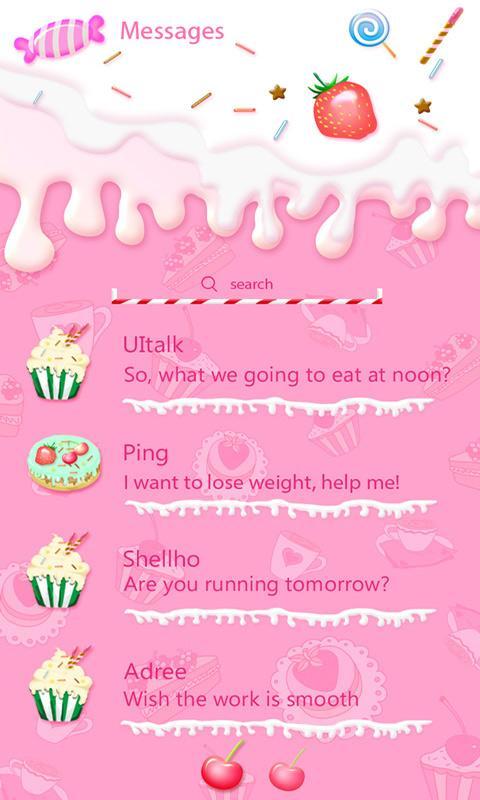 (FREE) GO SMS SWEET THEME