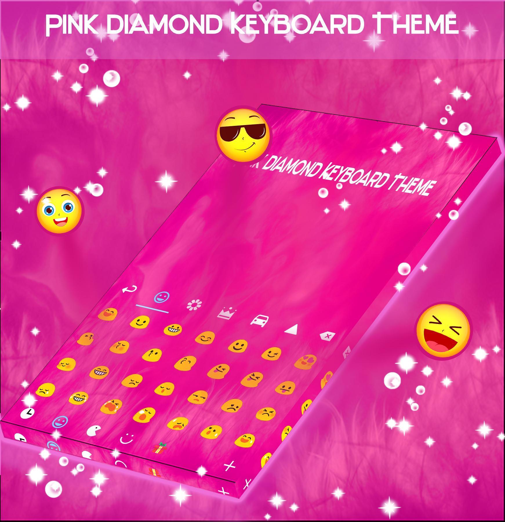 Pink Diamond Keyboard Theme