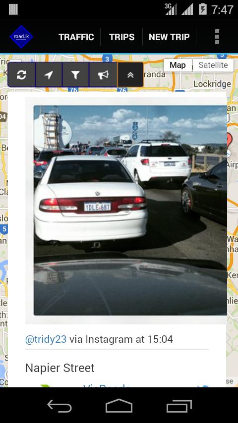 Traffic Alerts and GPS Tracker