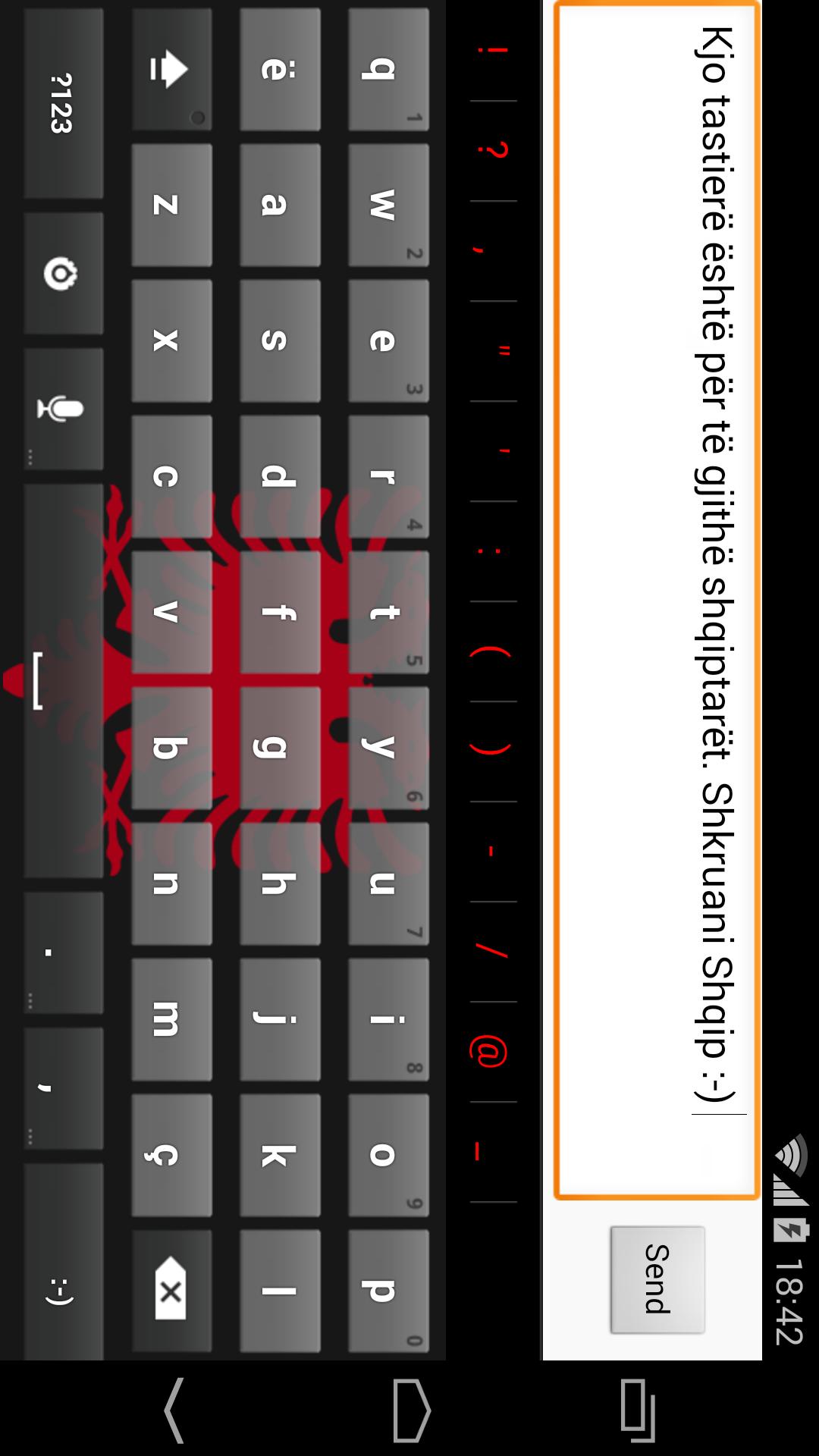 Tastiera Shqip - Albanian Key.