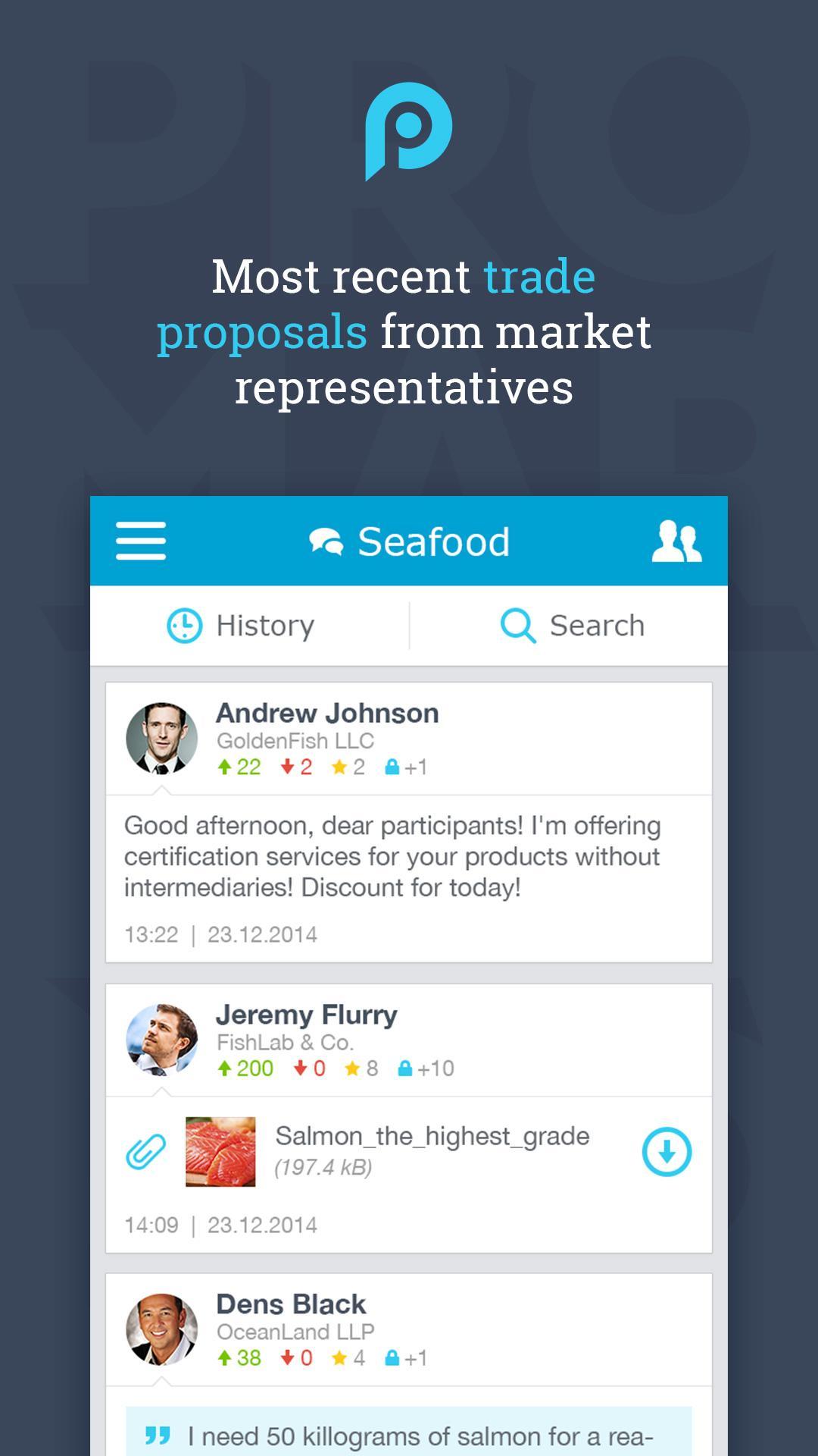 Promarket b2b sales messenger