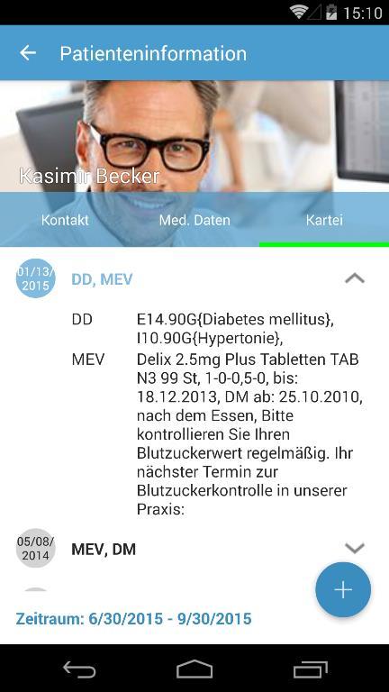 CGM M1 PRO Meine Patienten-App