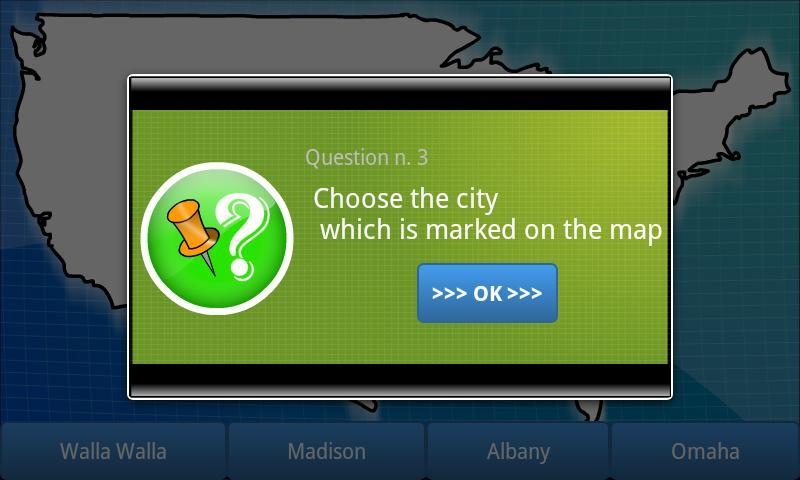 USA geography map quiz - BETA