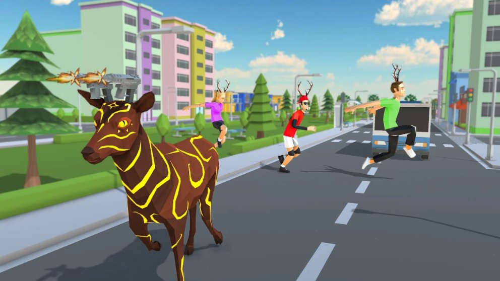 Deer Funny Fighting Simulator - Goat Animal Game