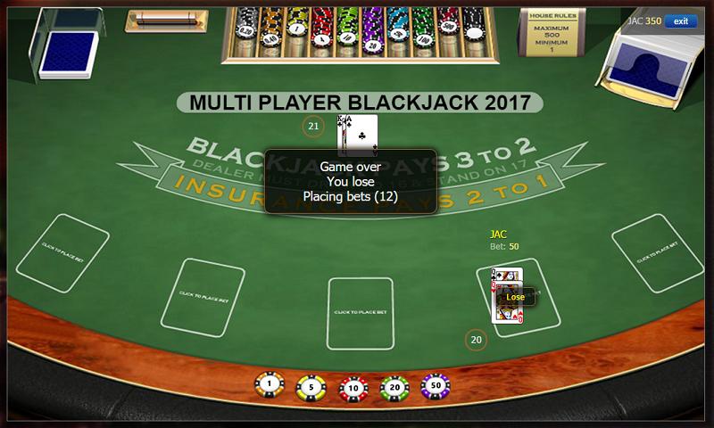 Multiplayer Blackjack 2017