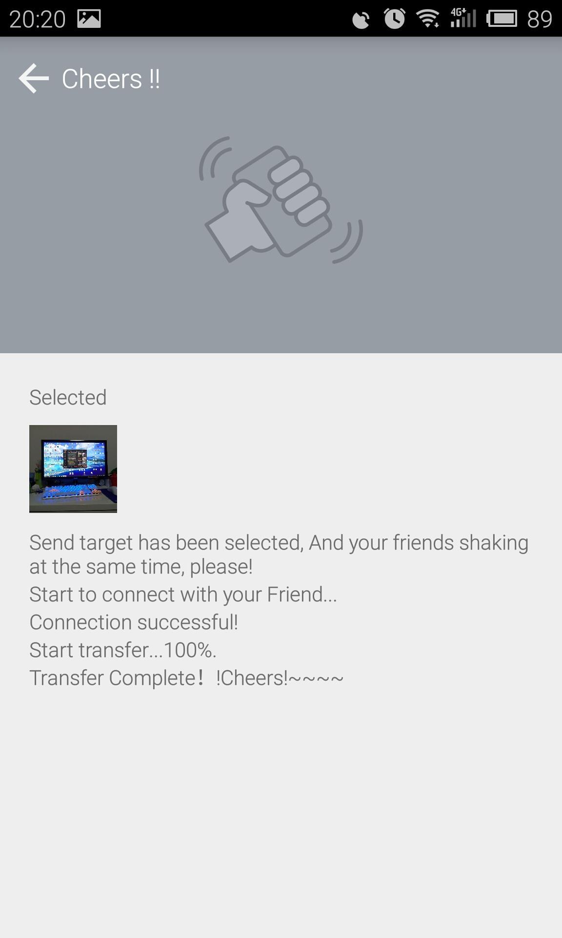 Transfer File By Bump