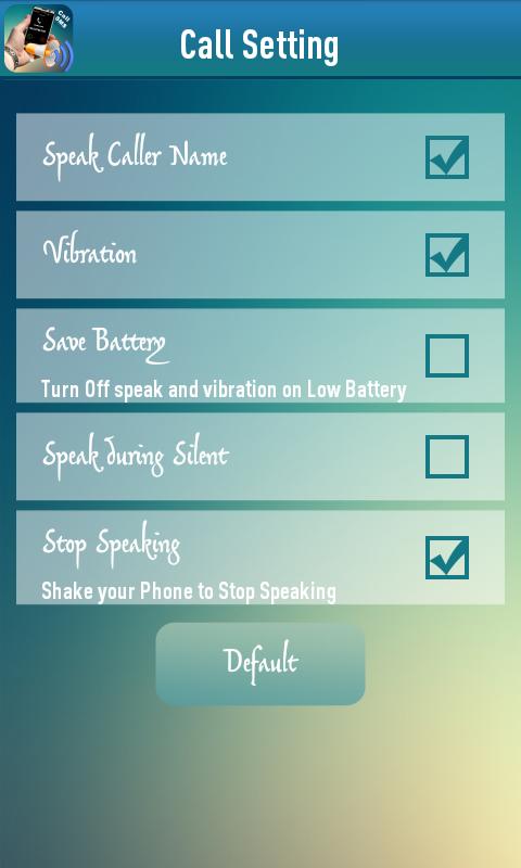 speak caller id and message