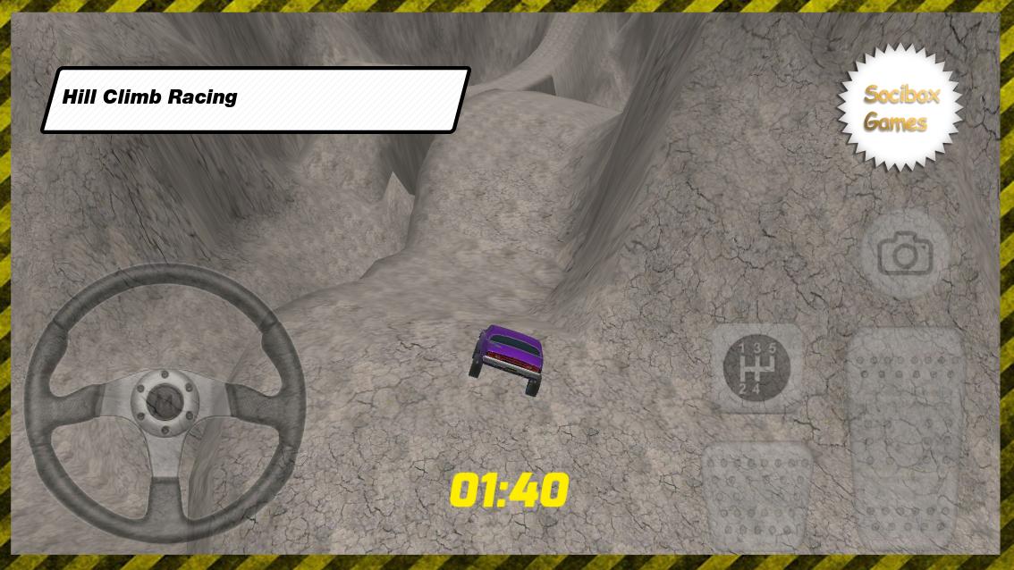 Purple Hill Climb Racing Game