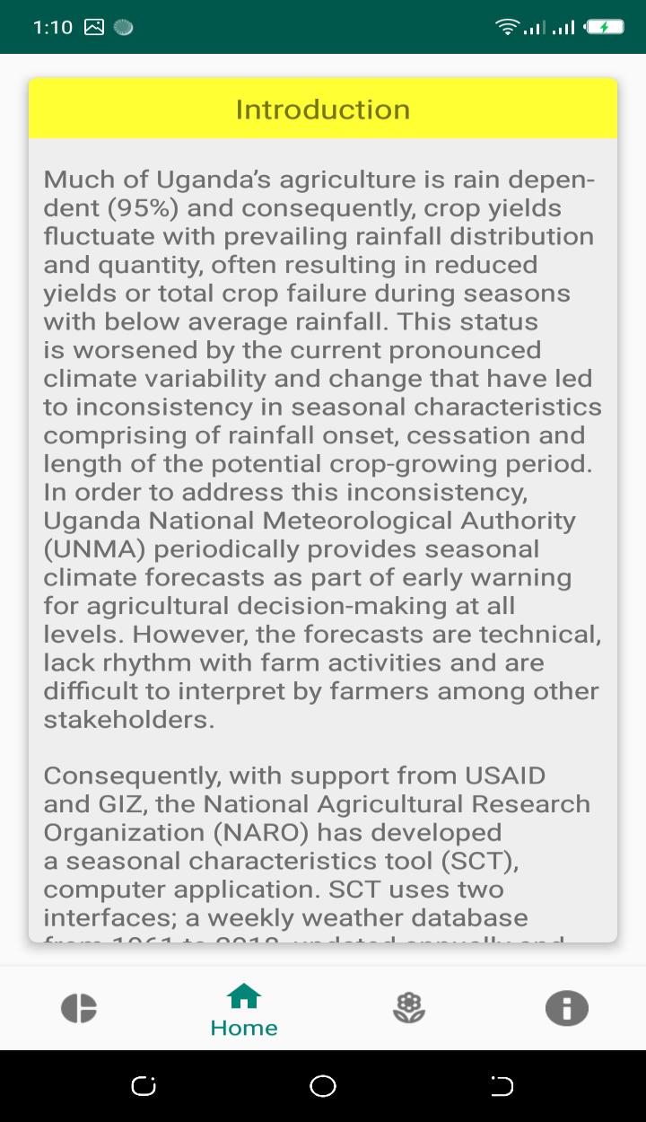 Seasonal Characteristics Tool