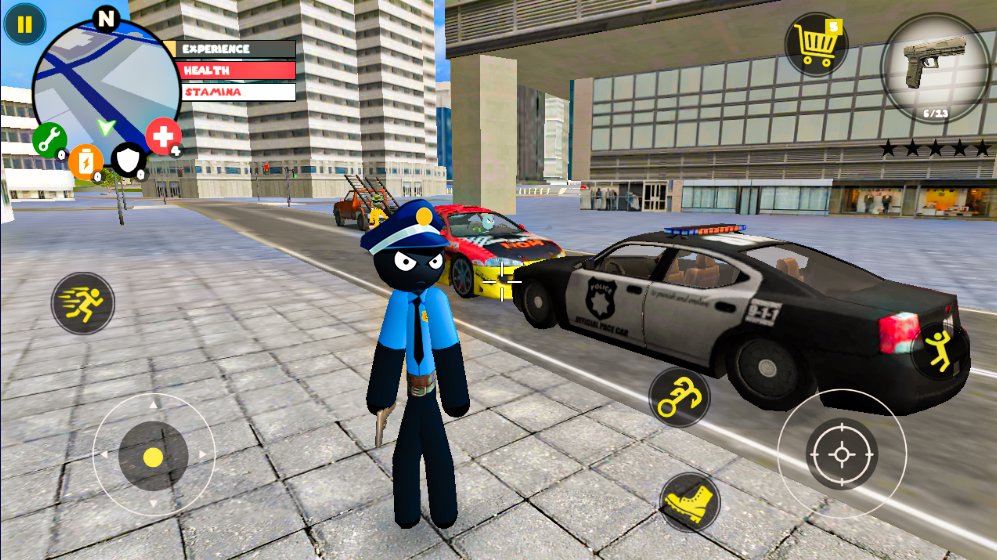 US Police Stickman Rope Hero: