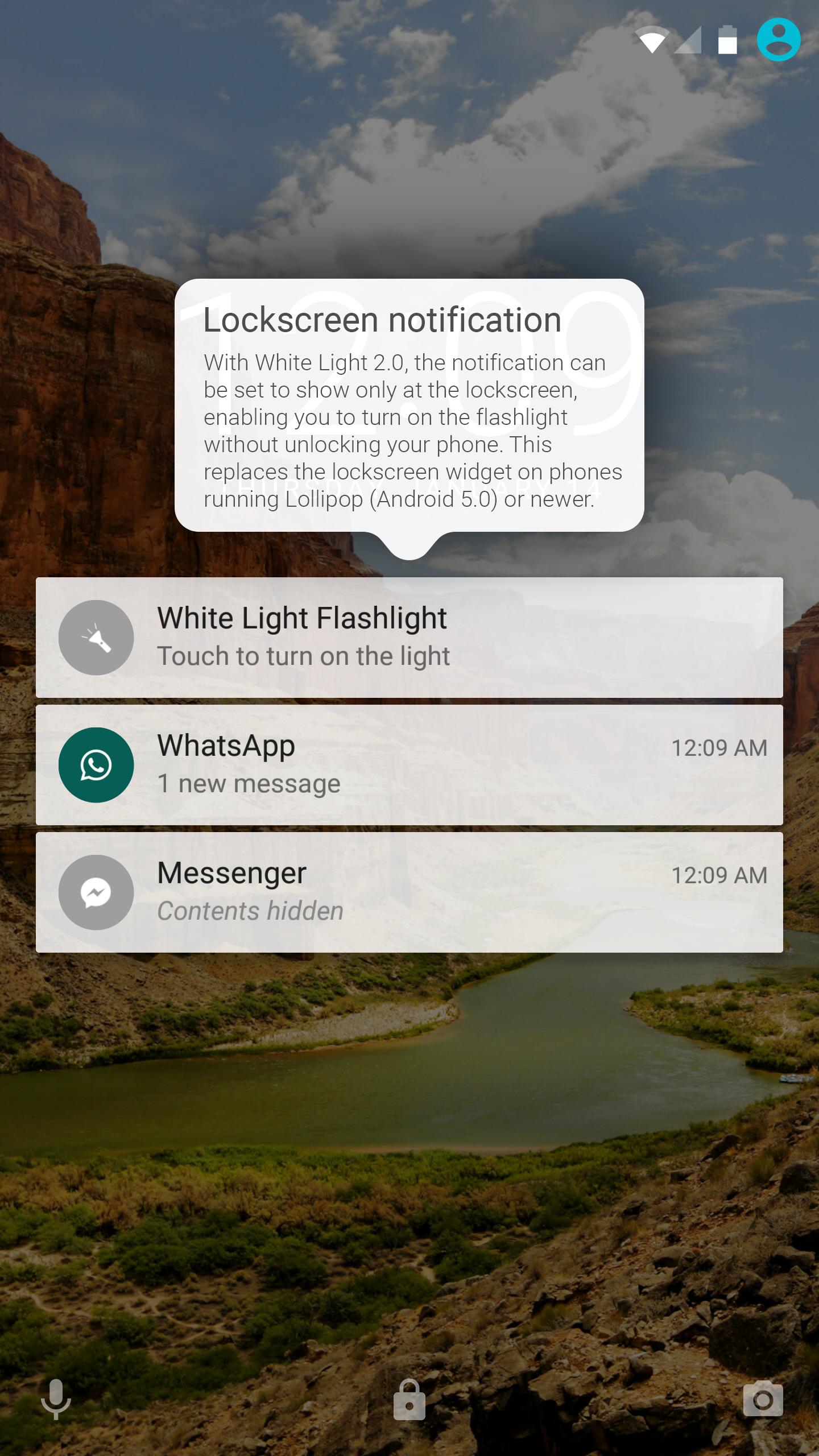 White Light Flashlight