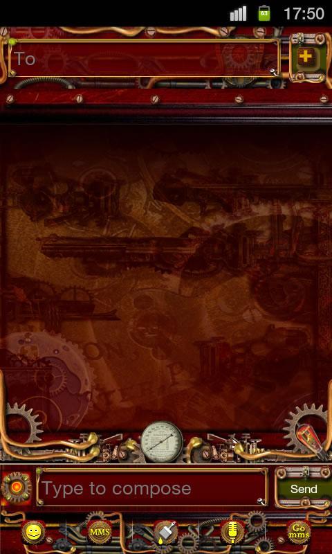 Steampunk GO SMS Theme