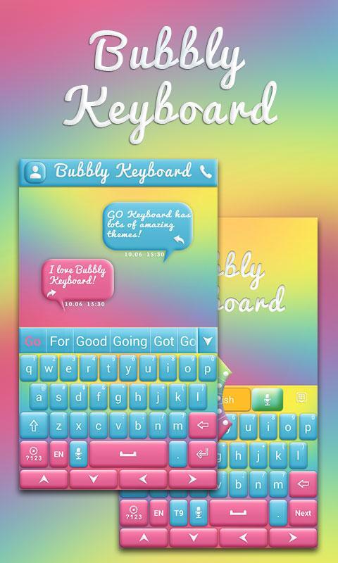 Bubbly GO Keyboard Theme