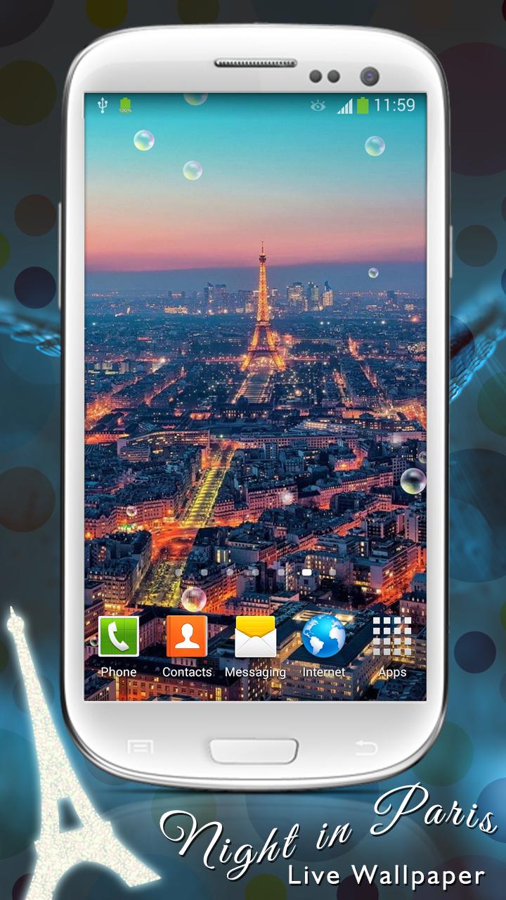 Night in Paris Live Wallpaper