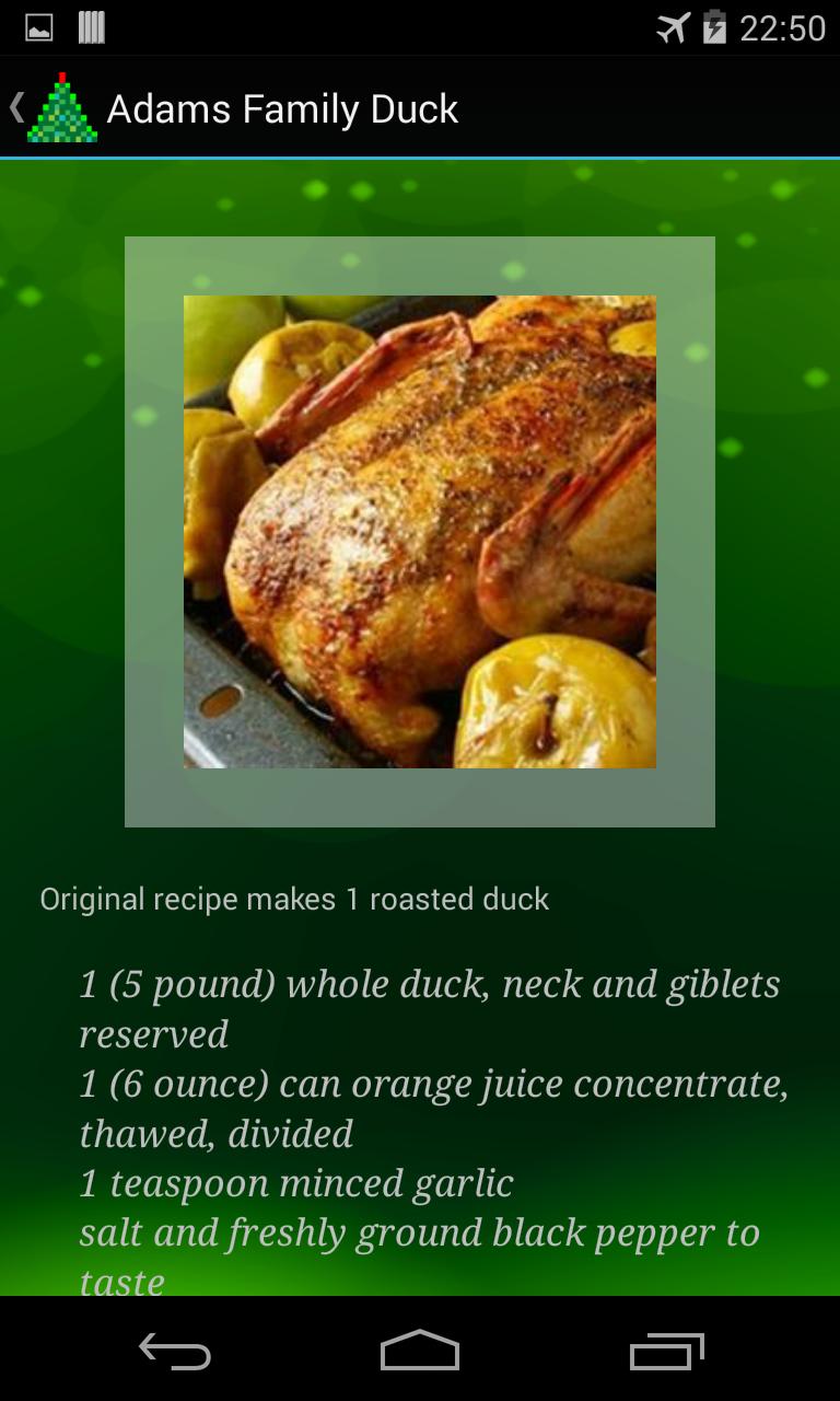 Christmas Recipes, Main Dishes