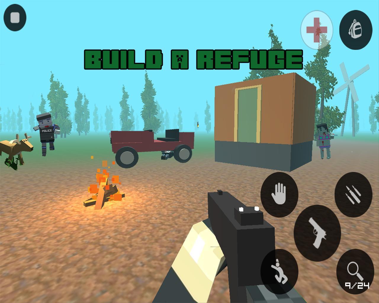 pixel Z : unturned zombie