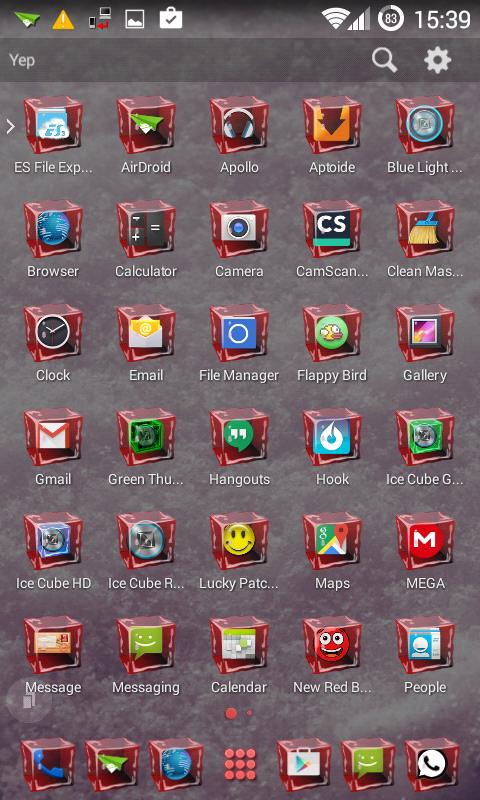 TSF Shell Theme Ice Cube Red