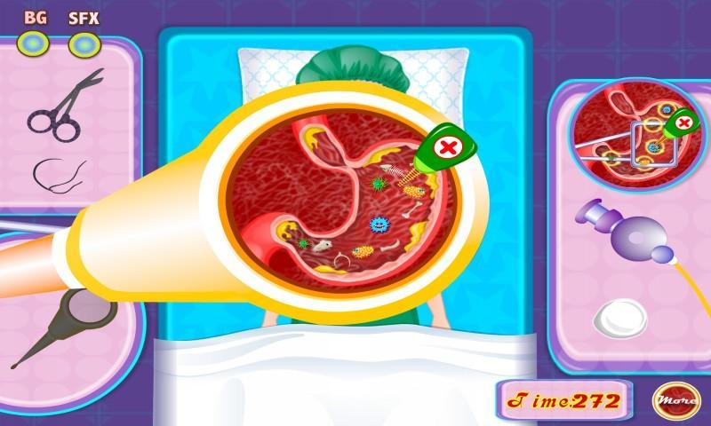 Beauty Girl Stomach Pain