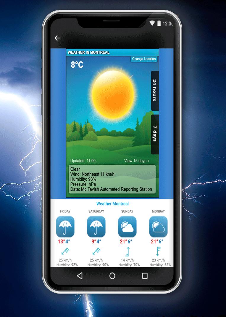Weather App Montreal