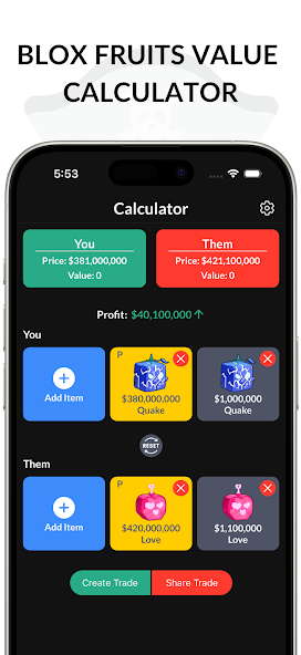 Blox Fruits Value Calculator