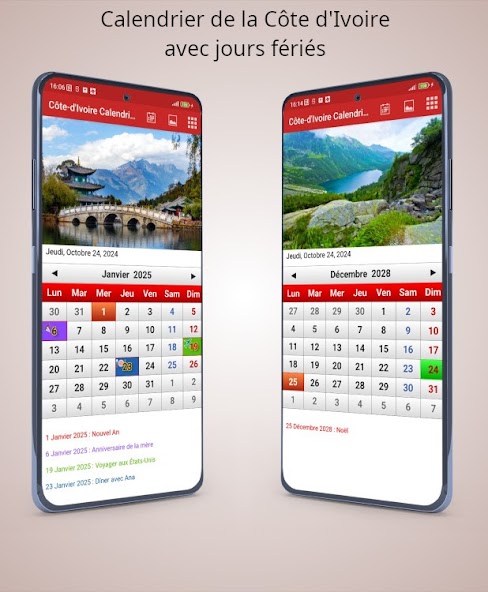 Ivory Coast Calendar