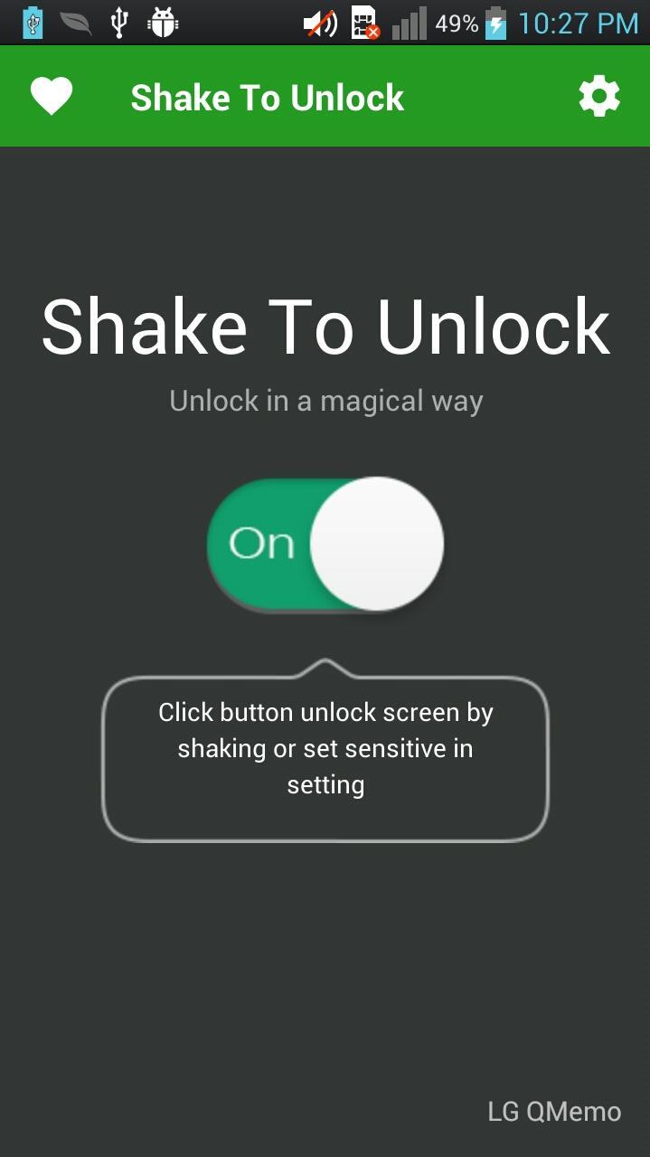 Shake To Unlock