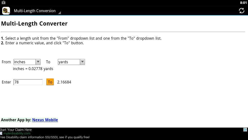 Length Measurement Conversion