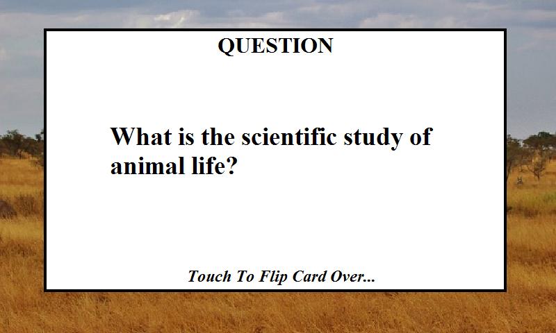 Zoologist/Zoology Study Quiz