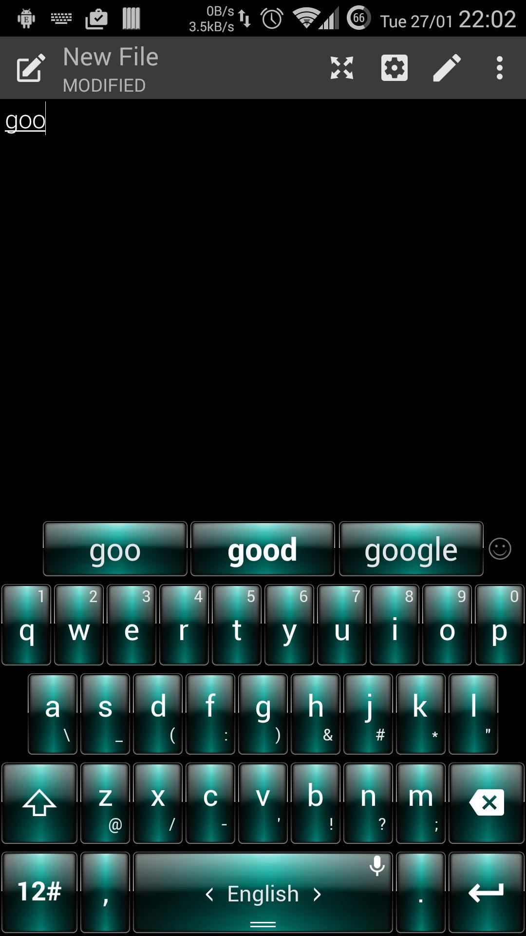 Keyboard Theme Dusk Green