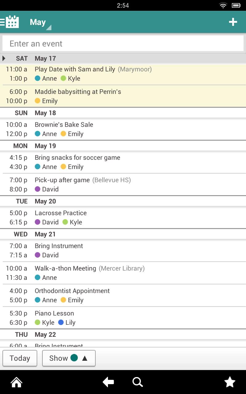 U.S. Cellular Family Organizer