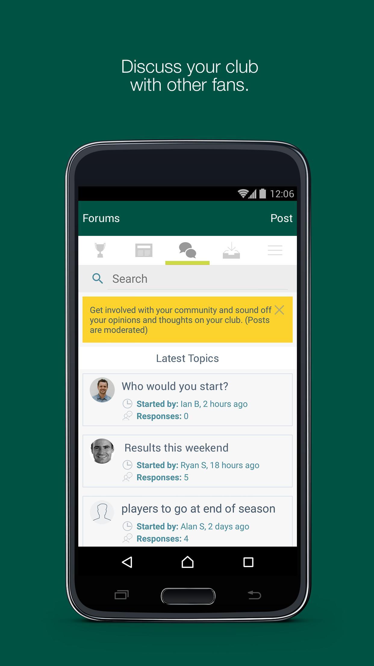Fan App for Plymouth Argyle FC
