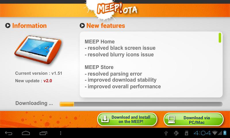 MEEP! OTA App