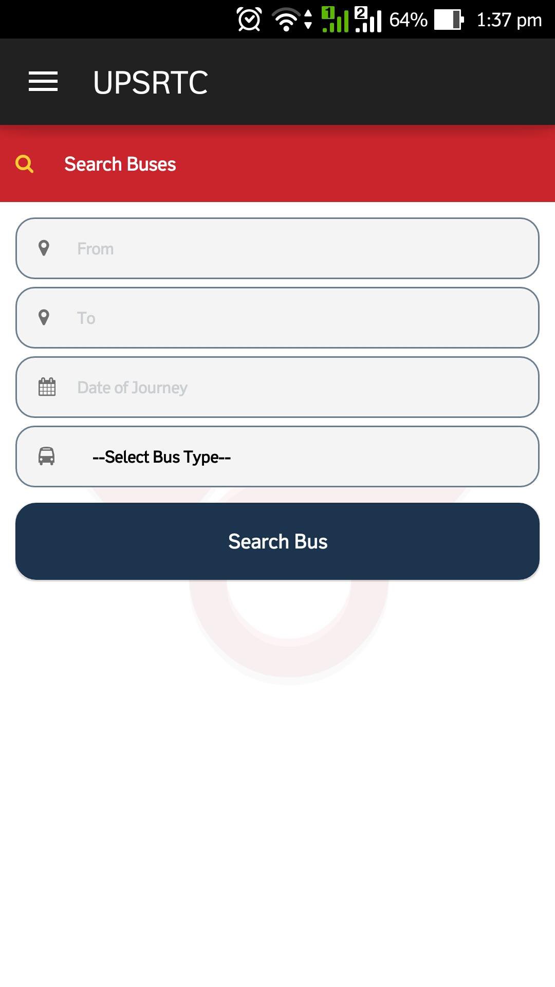 UPSRTC Mobile Reservation App
