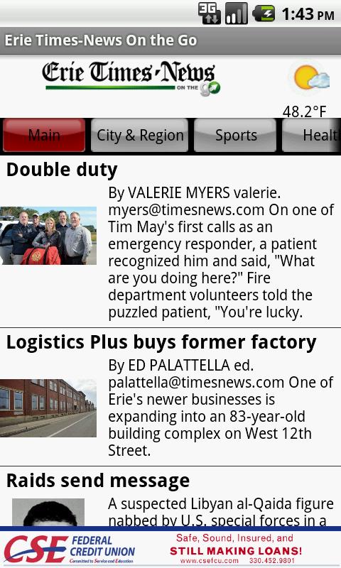 Erie Times-News On The Go
