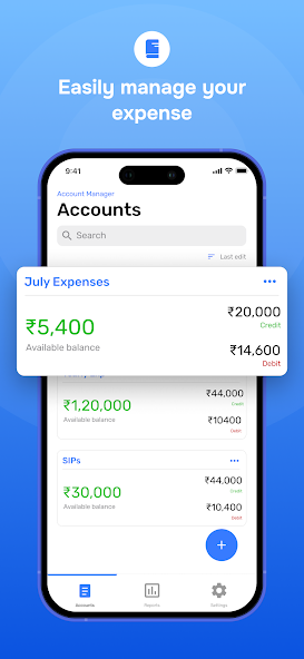 Account & Expense Manager