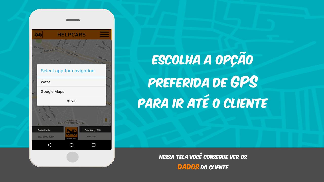 Guincho app para Socorristas