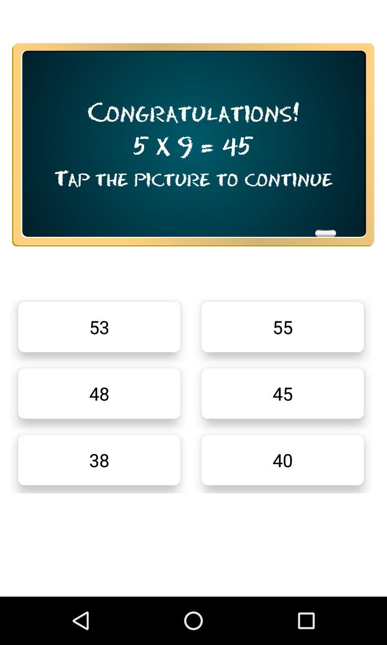 Multiplication Table FREE
