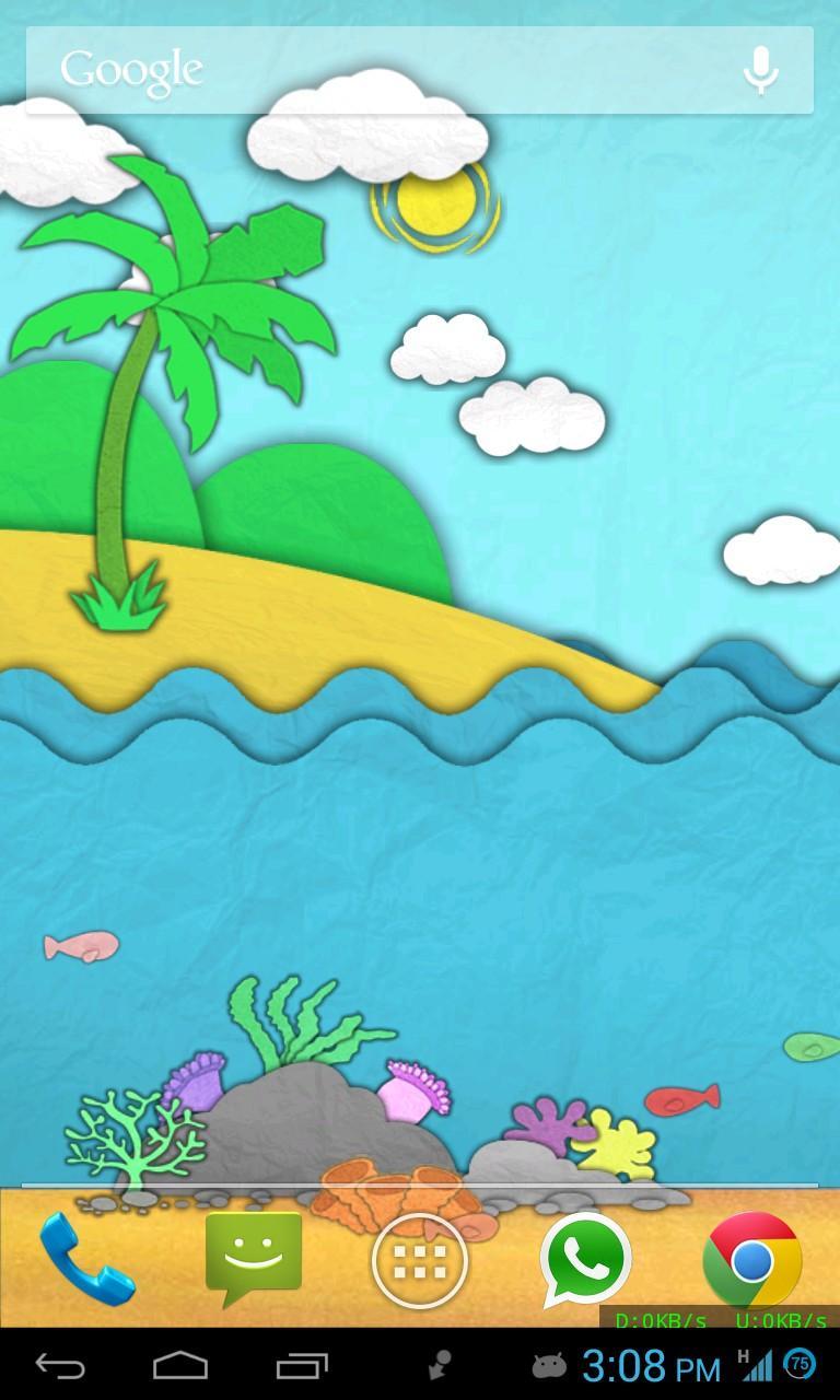 Paper Sea Live Wallpaper Free