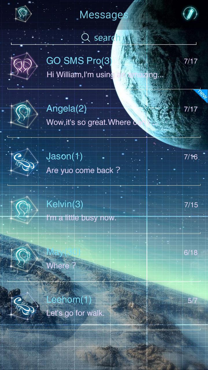 (FREE) GO SMS STARRYMOOD THEME