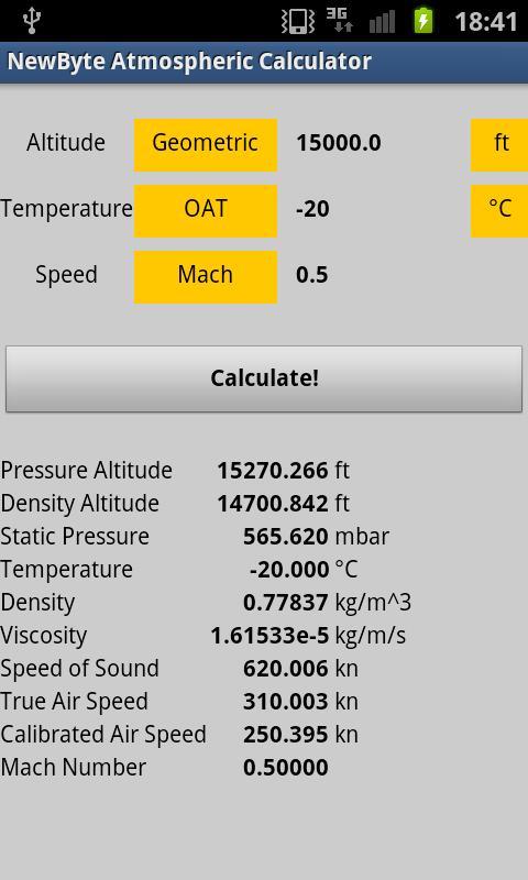 Atmospheric Calculator Free