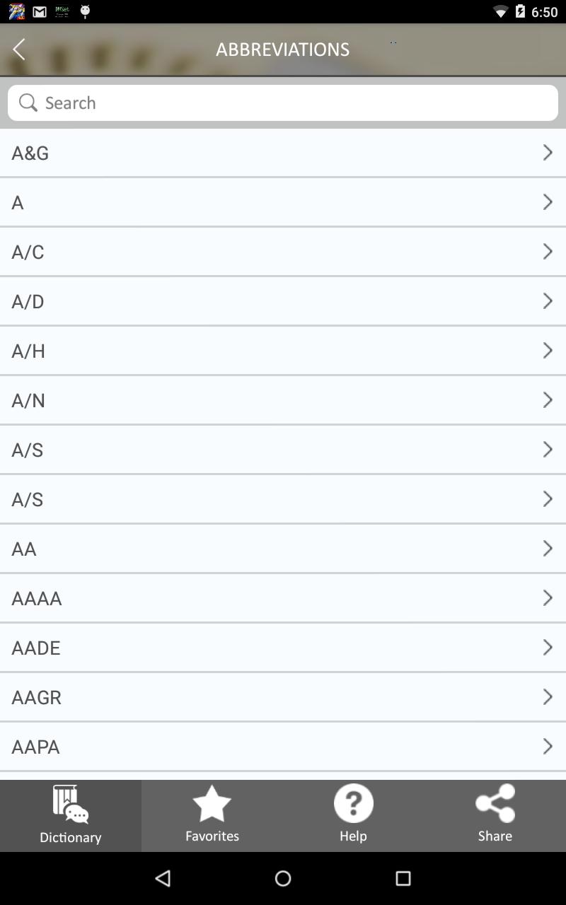 Technical Abbreviations