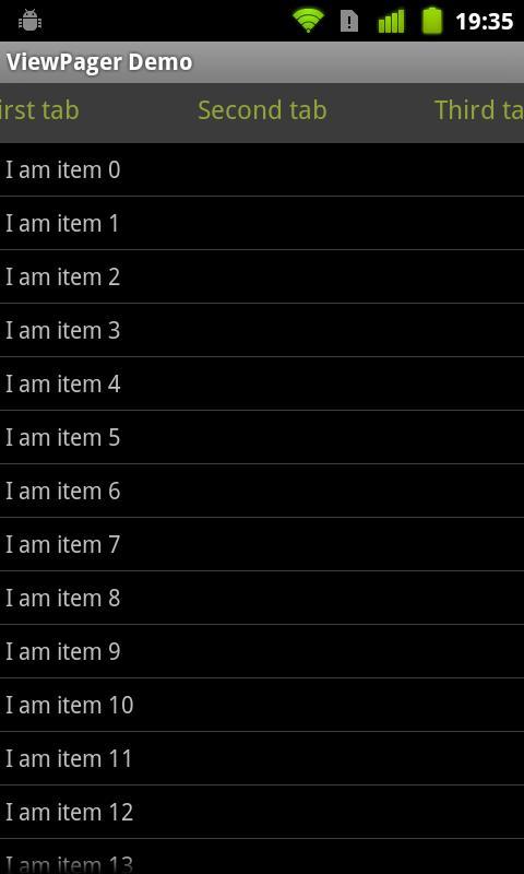 ViewPager Module Demo