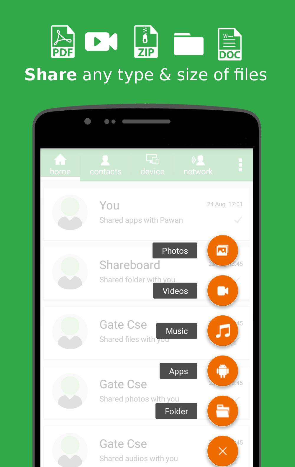 Shareboard - file sharing app