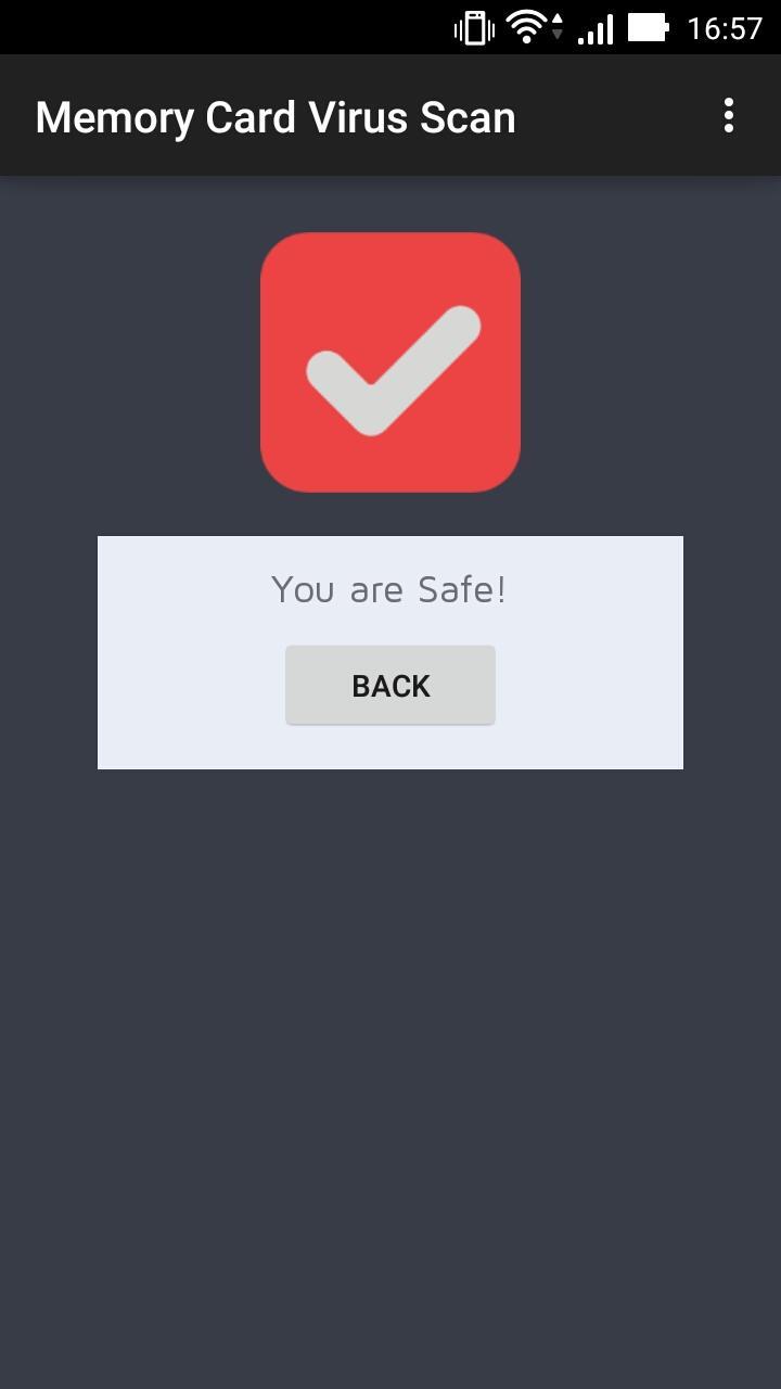 Memory Card Virus Scan