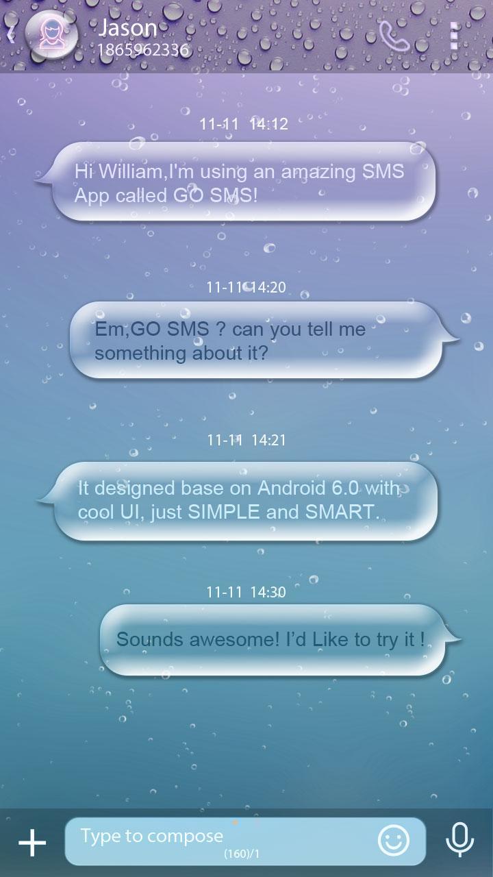 GO SMS PRO DRIPPING THEME