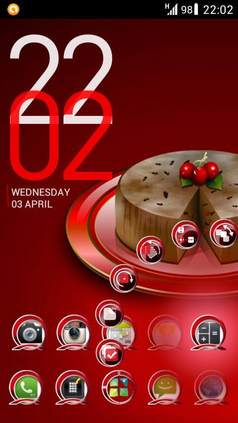 Next Launcher Theme RedLi