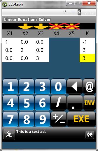 Linear Equations Solver